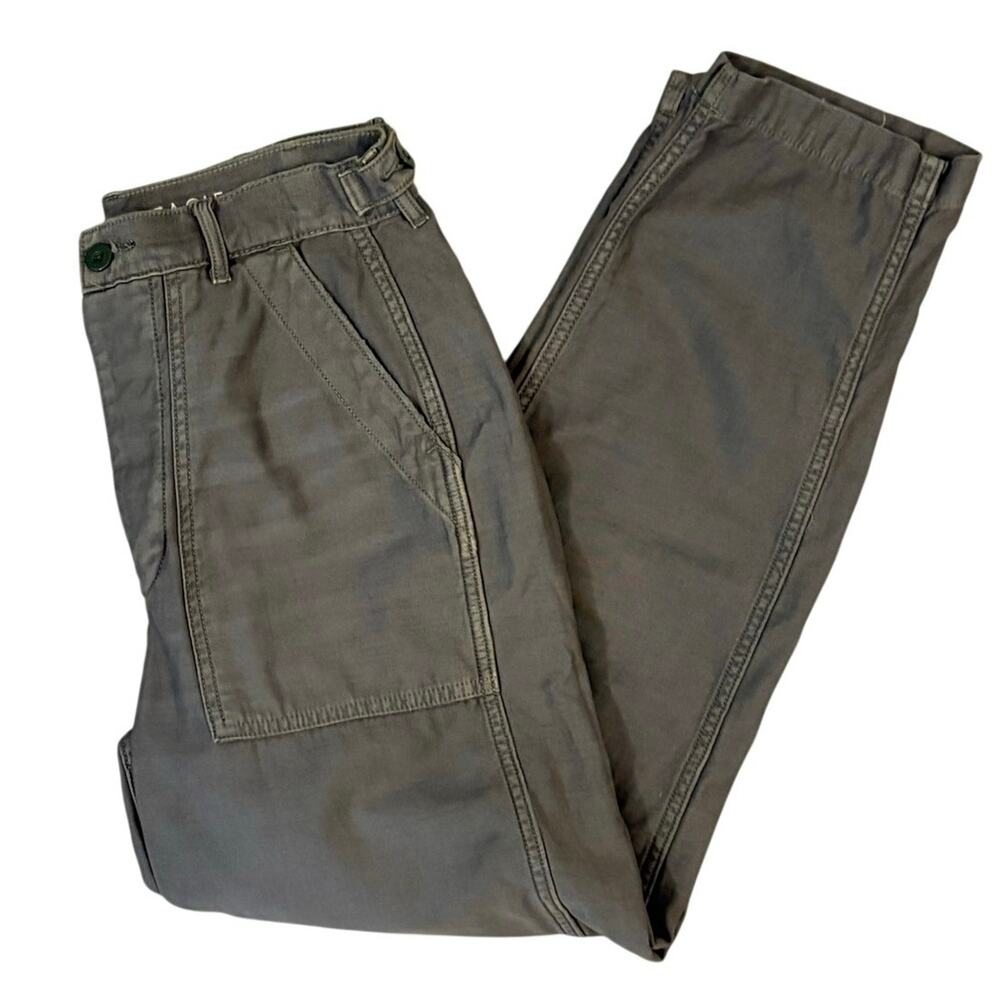 American Eagle Olive Utility Pants Button Fly Tapered Size 4 S NEW Gorpcore - Picture 2 of 9